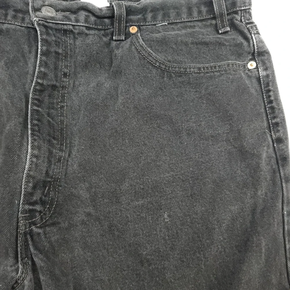 Vintage Y2K 90s Levis 550 Relaxed Fit Jeans 40x29 Faded Black Denim